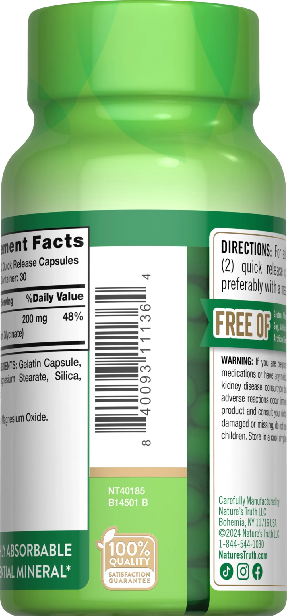 NT Magnesium Glycinate 200 mg - Figura 4