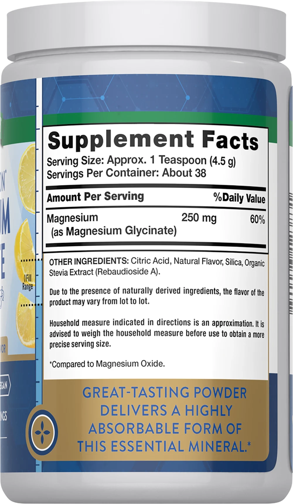 NT Magnesium Glycinate 250 mg Powder - Figura 3