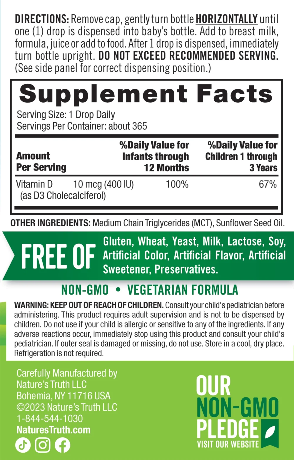 NT Vitamine D3 Baby 400 UI liquid - Figura 4